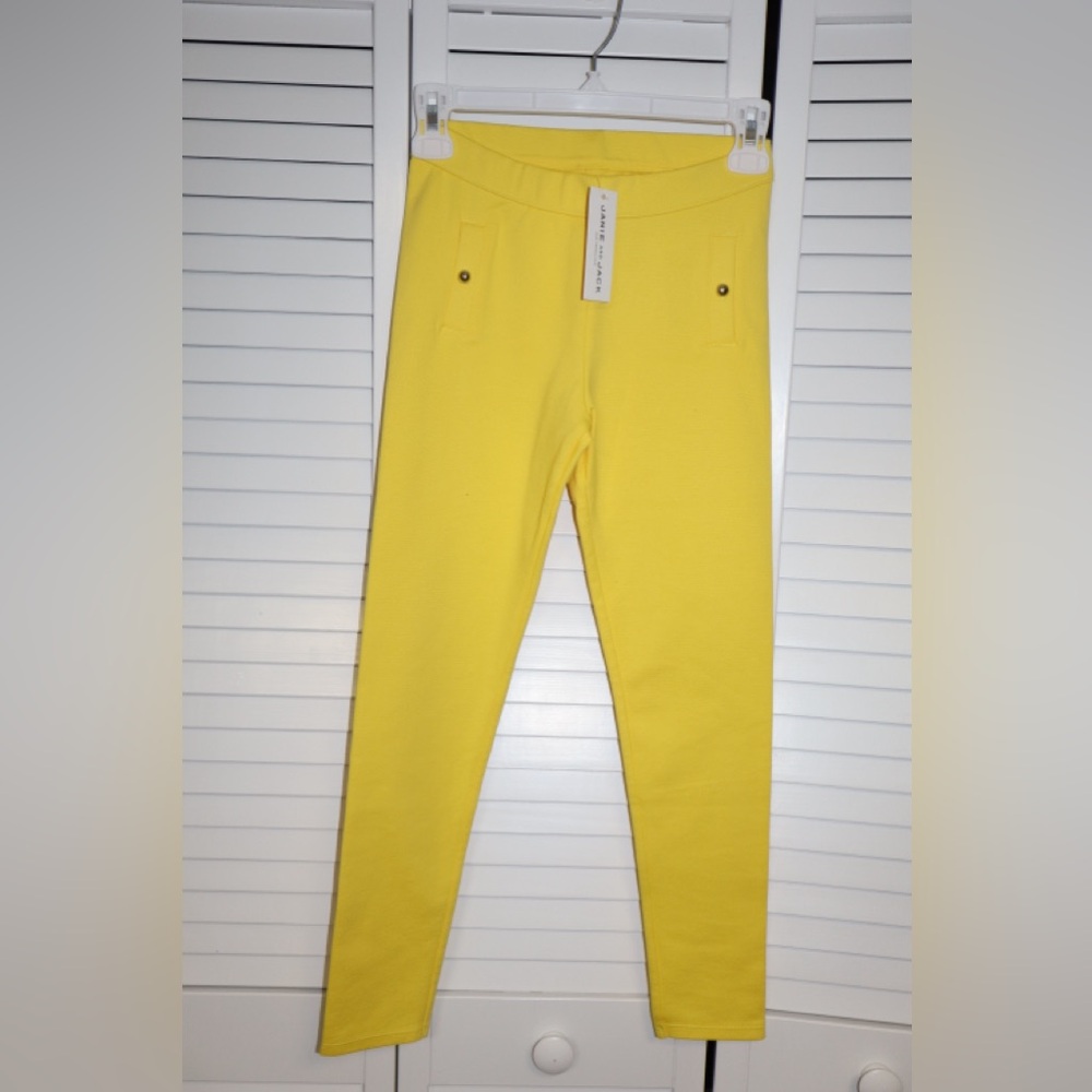 Janie and Jack Bright Yellow Leggings